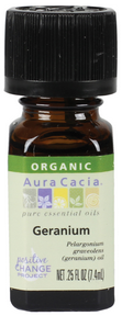 AURA CACIA Geranium Organic Essential Oil