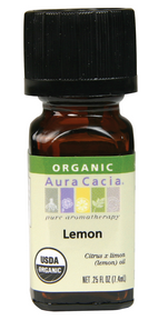 AURA CACIA Lemon Organic Essential Oil