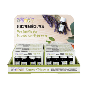 AURA CACIA Discover Essential Oils Ctr Display