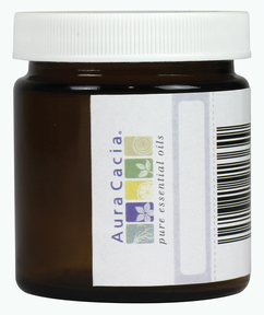 AURA CACIA Amber Glass Wide Mouth Jar - Empty