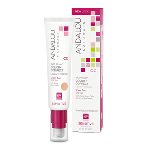 ANDALOU NATURALS 1000 Roses CC Sheer Tan SPF30