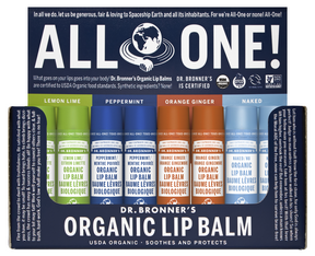 DR. BRONNER'S MAGIC SOAP Organic Lip Balm Counter Display