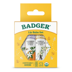 BADGER BALMS Classic Lip 4-pack (Gold Box)