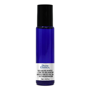 DIVINE ESSENCE Bl. Glass Roll-on Bottle 15ml + SS