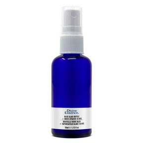 DIVINE ESSENCE Bl. Glass Bottle 50ml + wht. Spay