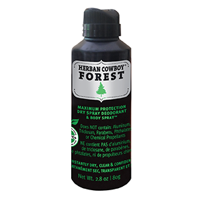 HERBAN COWBOY Dry Deodorant & Body Spray Forest