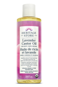 HERITAGE STORE Organic Castor Oil Lavender