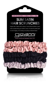 GIOVANNI COSMETICS Satin Slim Hair Scrunchies