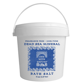 ONE WITH NATURE Dead Sea Bath Salt, Fragrance Free