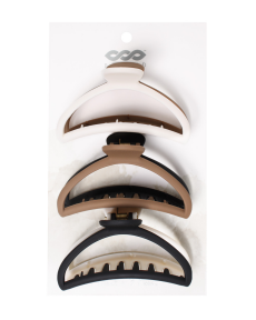BANDED Claw Clips - Latte Foam