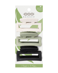 BANDED Claw Clips - Eco Forest