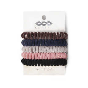 BANDED Hair Cords -Kennebunk Sueded