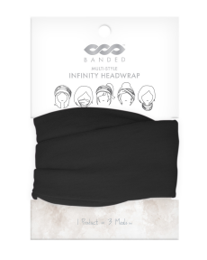 BANDED Headwrap - Black Infinity
