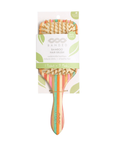 BANDED Striped Bamboo Hair Brush