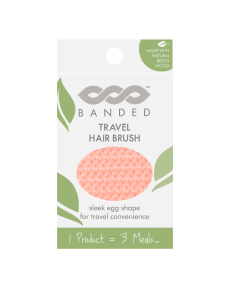 BANDED Beech Wood Travel Brush