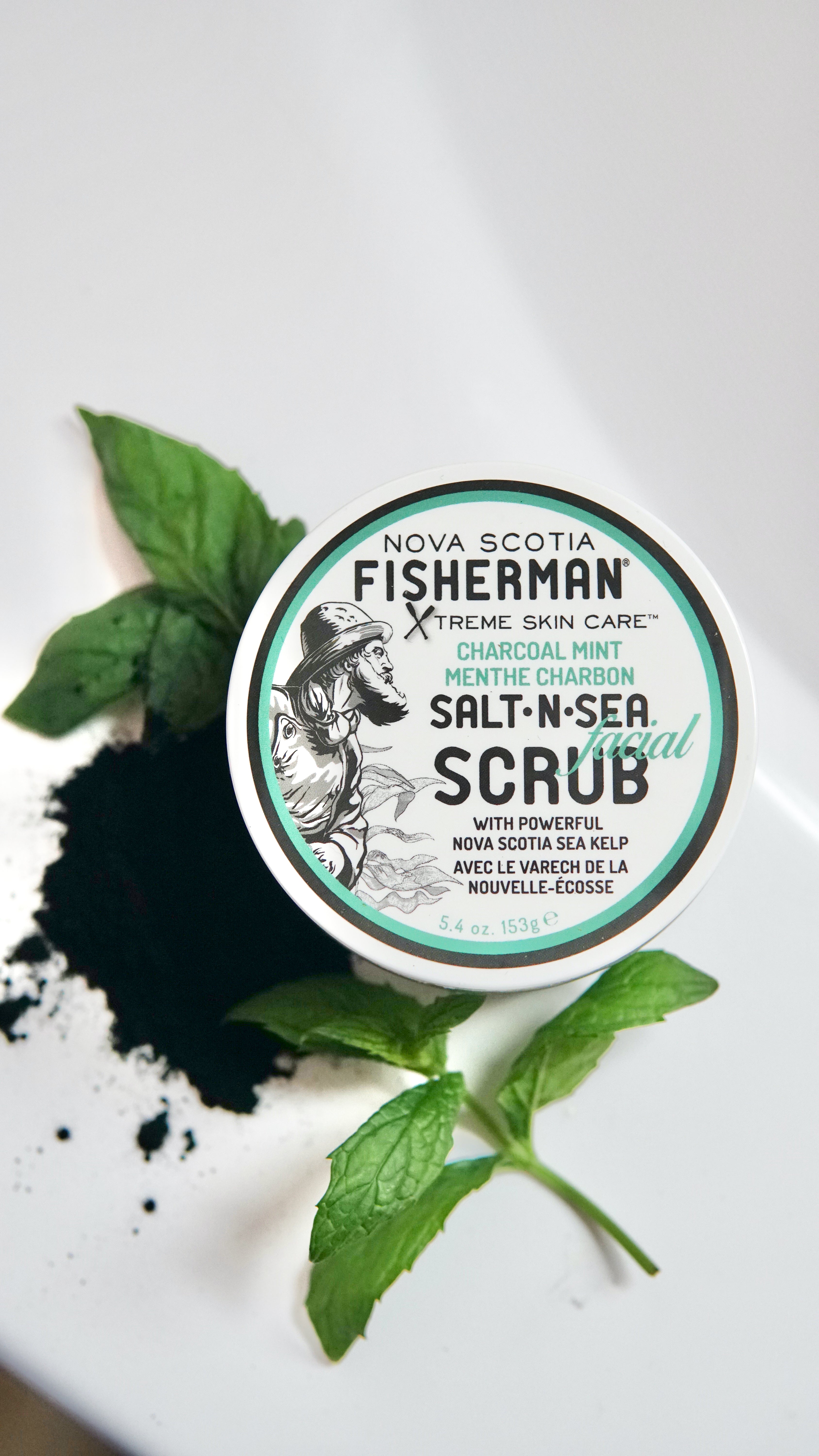 NOVA SCOTIA FISHERMAN Charcoal & Mint Facial Scrub