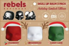 REBELS REFINERY Holiday Skull Lip Balm 3PK