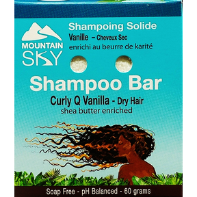 MOUNTAIN SKY SOAPS Curly Q Vanilla Shampoo Bar